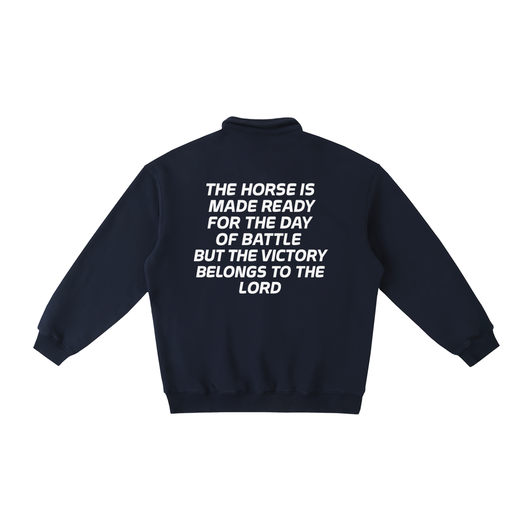 Heavyweight JWP Polo-Collar Sweatshirt