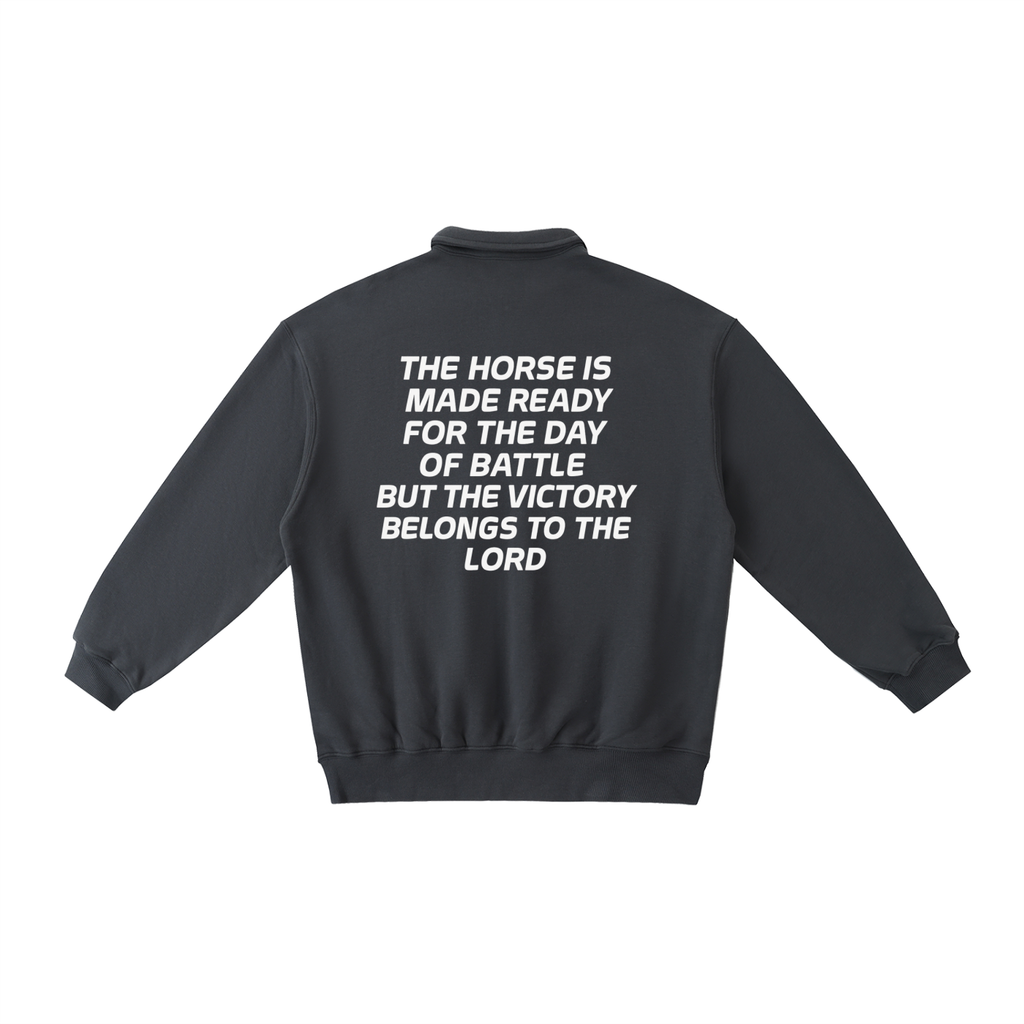 Heavyweight JWP Polo-Collar Sweatshirt