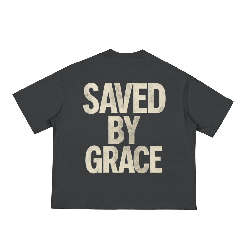 "Saved By Grace" boxy tee